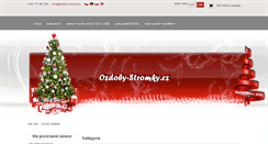 Desktop Screenshot of ozdoby-stromky.cz